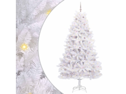 Conjunto 1 Árvore De Natal Artificial Vidaxl Branco Pvc (240 Cm)