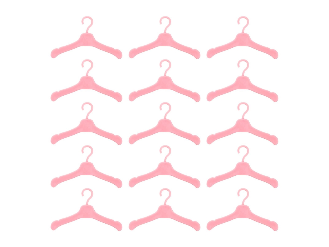 50 Cabides De Plástico Para Roupas De Boneca