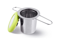 Infusor De Chá Em Aço Inoxidável Com Alça Plegável E Malha Fina (verde)