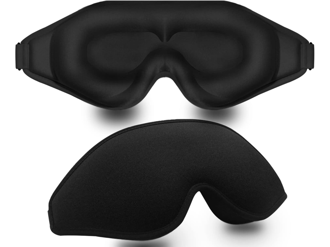 Máscara de Olhos para Dormir Contorno 3D Bloqueio Luz Pressão Ocular JIAPEI