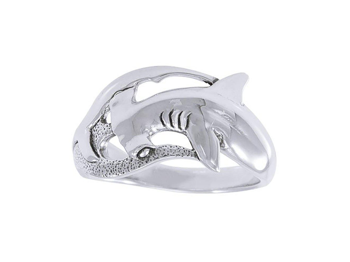 Dive Silver Hammerhead Shak Closed Ring