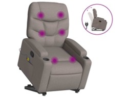 Stand Up Massage Recliner Chair, Stand Up Massage Recliner Chairs Vidaxl Cinzento-acastanhado Tecido