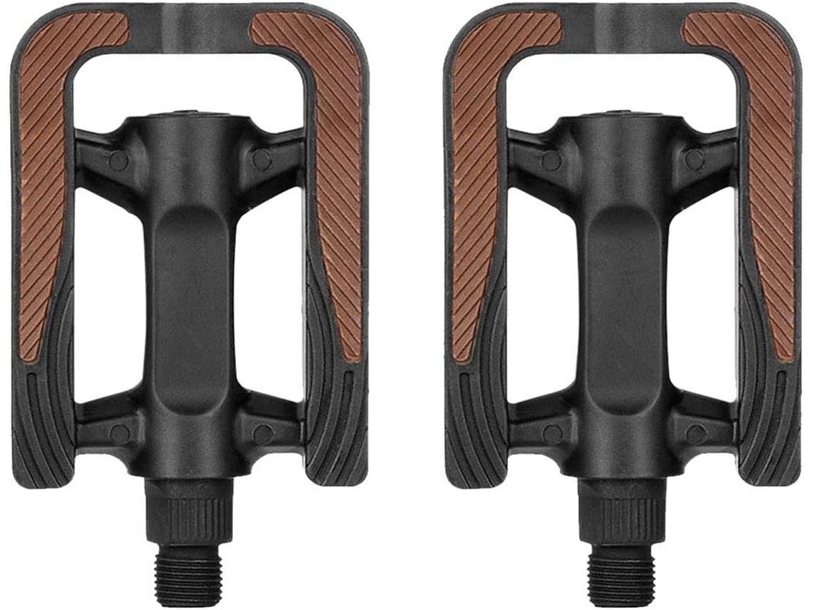 Pedais Universais Para Bicicleta Com Plataforma Dupla Antiderrapante