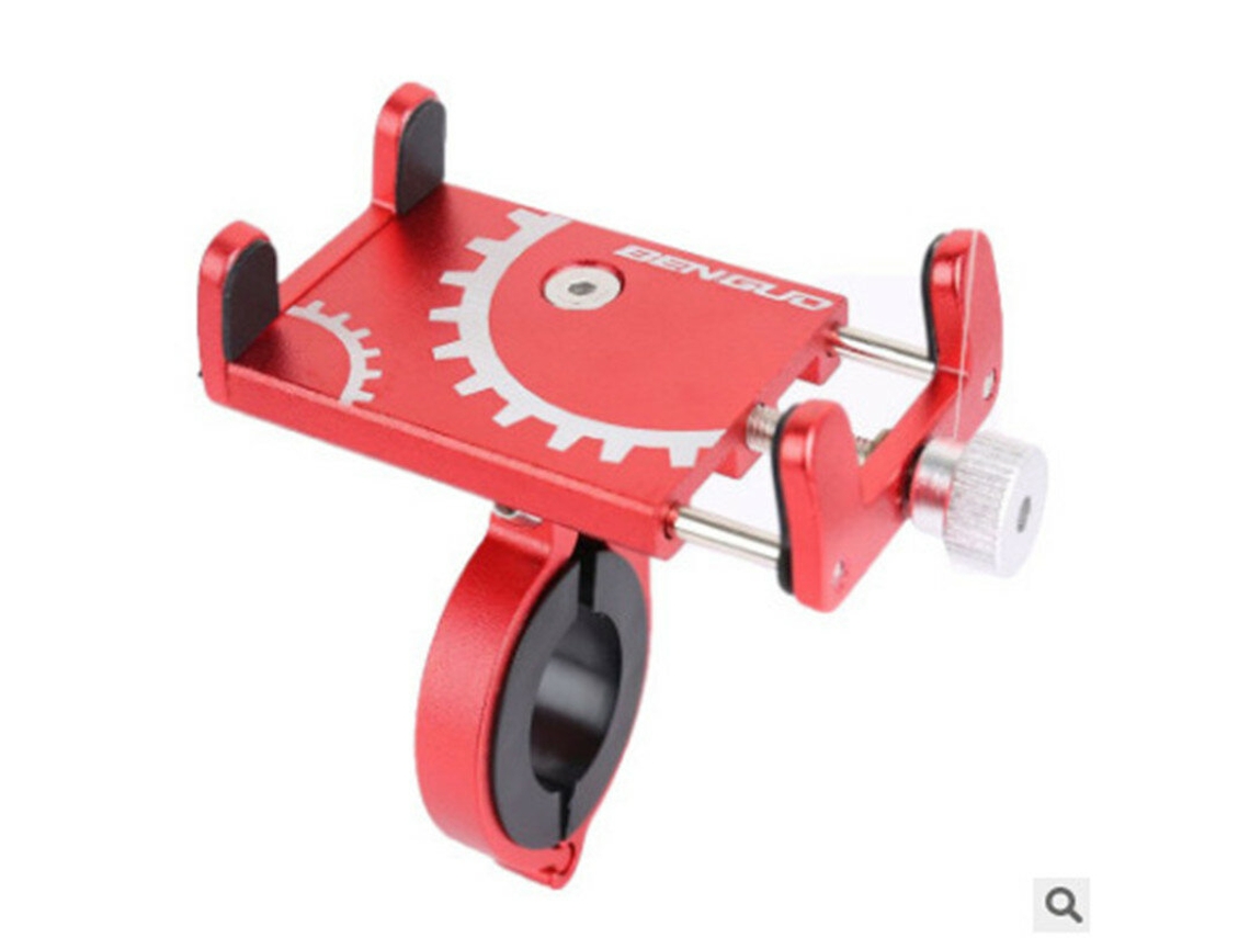 Suporte De Guidão Cinza Em Alumínio Para Motocicleta/bicicleta Com Fixação Antivibração