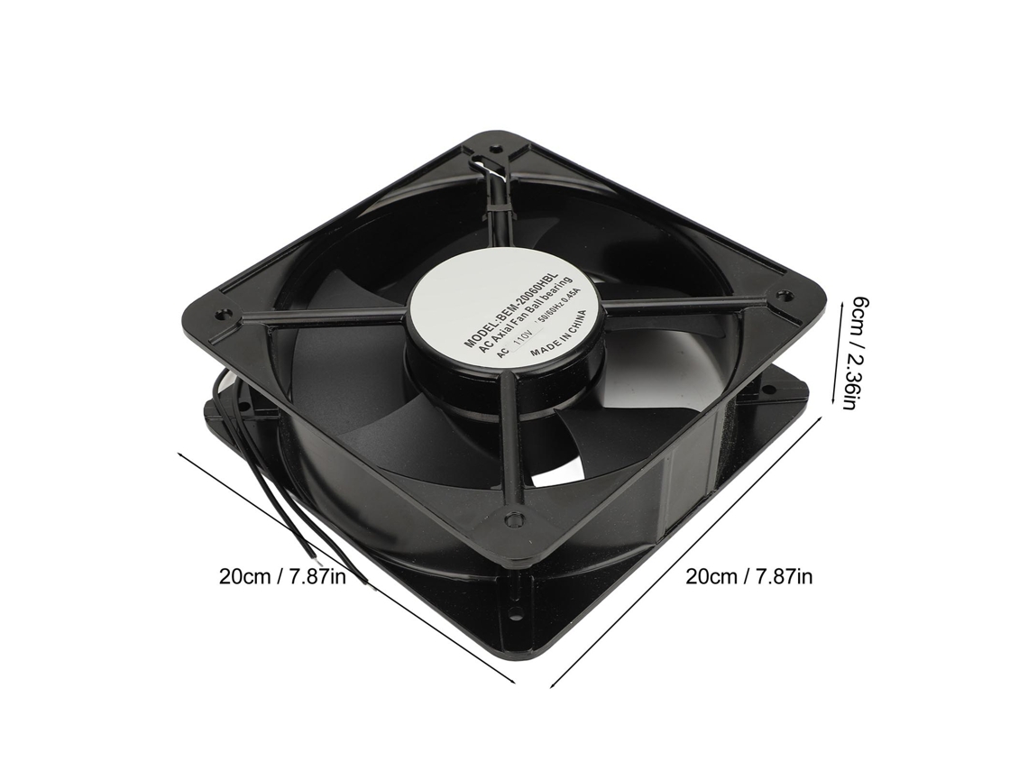 Ventilador Axial De 8 Polegadas Laxiscreed Silencioso Para Montagem Na Parede