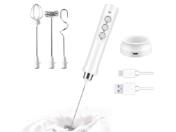 Espumador de Leite Portátil Recarregável Usb Branco AQUAFORGE