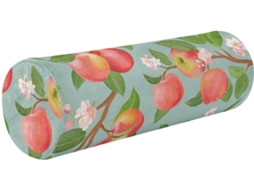 Almofada Cilíndrica Redonda Formato de Frutas Outono e Verão Fácil Limpar Ideal para Viagens, Casa Escritório