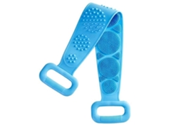 Escova Mágica Esfoliante de Silicone Toalha Banho Esfregão para as Costas Esfoliação com Lama Massagem Corporal Chuveiro Azul Alongado STELASPLEN