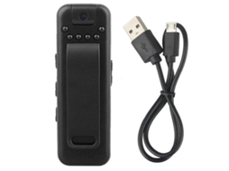 1080p Rotating Mini Body Camera Camera Video Recorder Com Night Vision Clip Traseiro Desempenho Confiável 64 Gb Yizhood (preto)