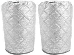 Conjunto de 2 Tampas de Tecido Prateado para Balde SFUSHOS