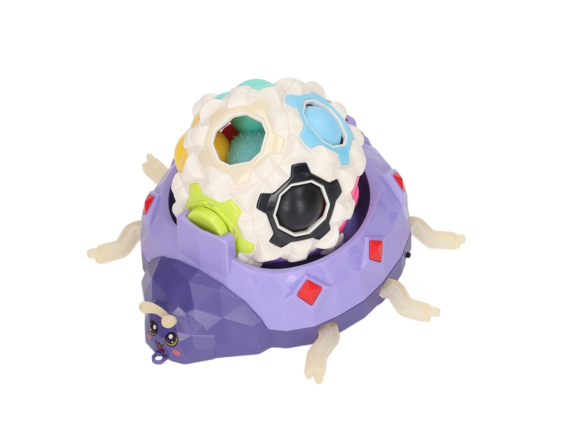Primerox bola Puzzle Anti stress Joaninha com Luz Led Mudança de Cor Massagem Manual Azul
