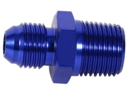 Aanpasser Van An6 Naar 3/8" - Adapter Voor Aluminium Mannelijke Flared Connectoren - Blauw - Brandstof En Olie - Universele Toepassing - Compact Forma