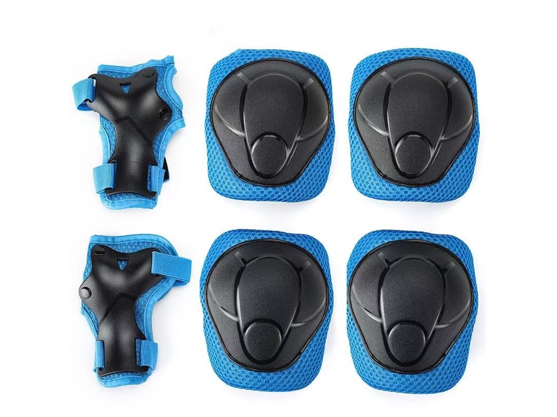 Equipamento de proteção para crianças e adultos, Joelheiras, cotoveleiras e protetores de pulso rosa AQUAFORGE