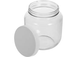Pote De Vidro Transparente Para Cozinha Com Tampa Plástico, Capacidade De 2000ml, Armazenamento Hermético Para Alimentos