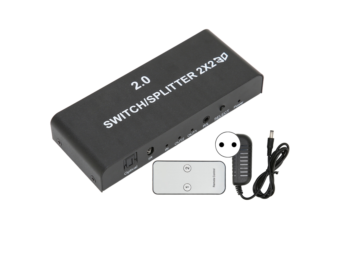 Cabo adaptador NEOMARCA auxiliar de áudio estéreo sem perda 3.5mm para 2RCA com blindagem para laptops e desktops