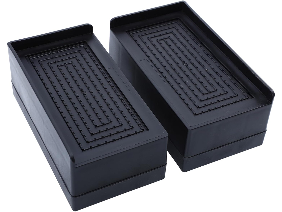 Conjunto De 2 Protetores Pés Elevados Para Geladeira E Máquina Lavar Roupa, Antiderrapantes E Com Absorção De Impacto