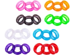 Conjunto De 24 Anéis Silicone Tesoura, Protetores Flexíveis