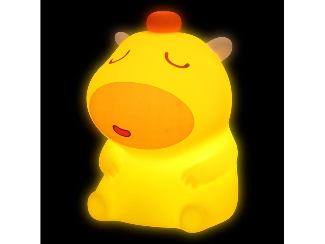Luminária noturna de silicone para decoração de quarto de bebê