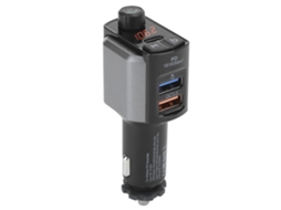 Aetheria transmissor Fm Bluetooth 5.0 Carregador Carro Dual Usb Pd18w Qc3.0 Reprodutor Mp3 Mãos Livres