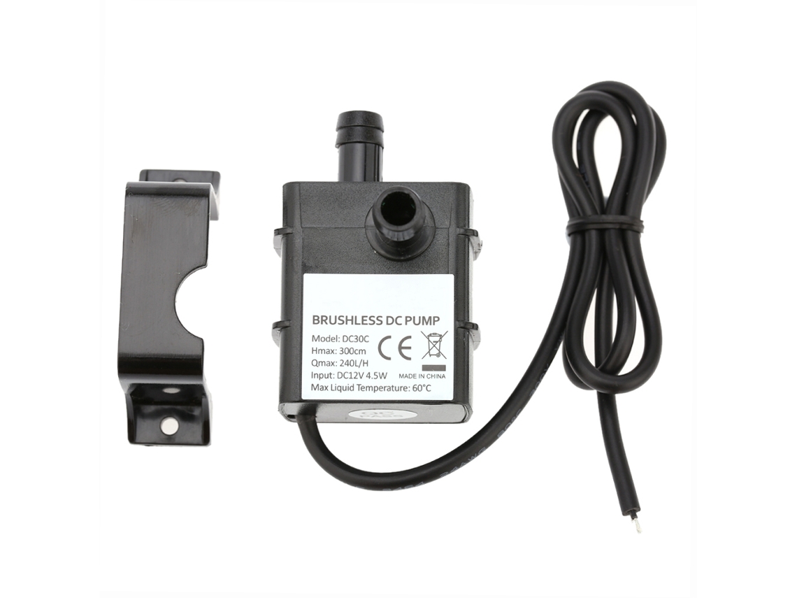 Bomba De Água Submersível 12v Ultra Silenciosa 240l/h 300cm