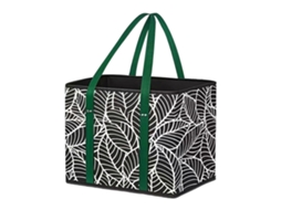 Sacola de Compras Dobrável com Fundo Reforçado, Cesta de Compras em Tnt para Supermercado, Atividades Ao Ar Livre, Multicolorida. GOKOCO