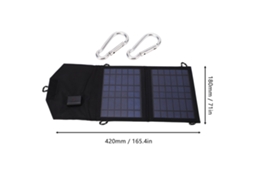 Painel Solar 7w Portátil Plegável Com Saída Usb 5v: Ideal Para Camping E Uso Ao Ar Livre