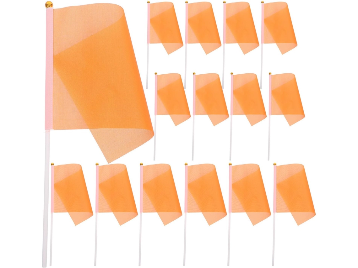 50 Bandeirinhas Pequenas de Mão, Feitas de Poliéster e Pvc, Bandeiras Decorativas Portáteis para Festas Ao Ar Livre e CHABERLU