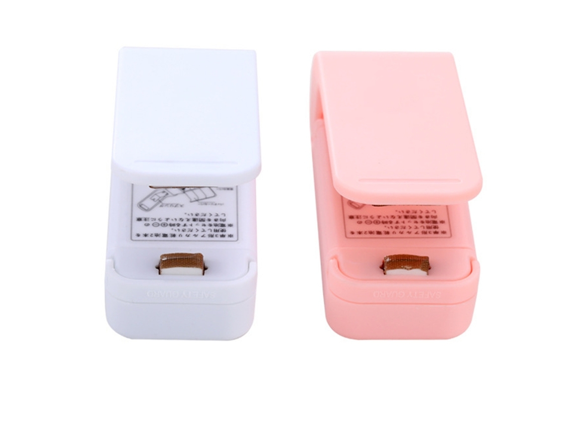 Selador de pacote de plástico, mini máquina de selagem, prático, adesivo e selos para alimentos, lanche, acessórios de cozinha