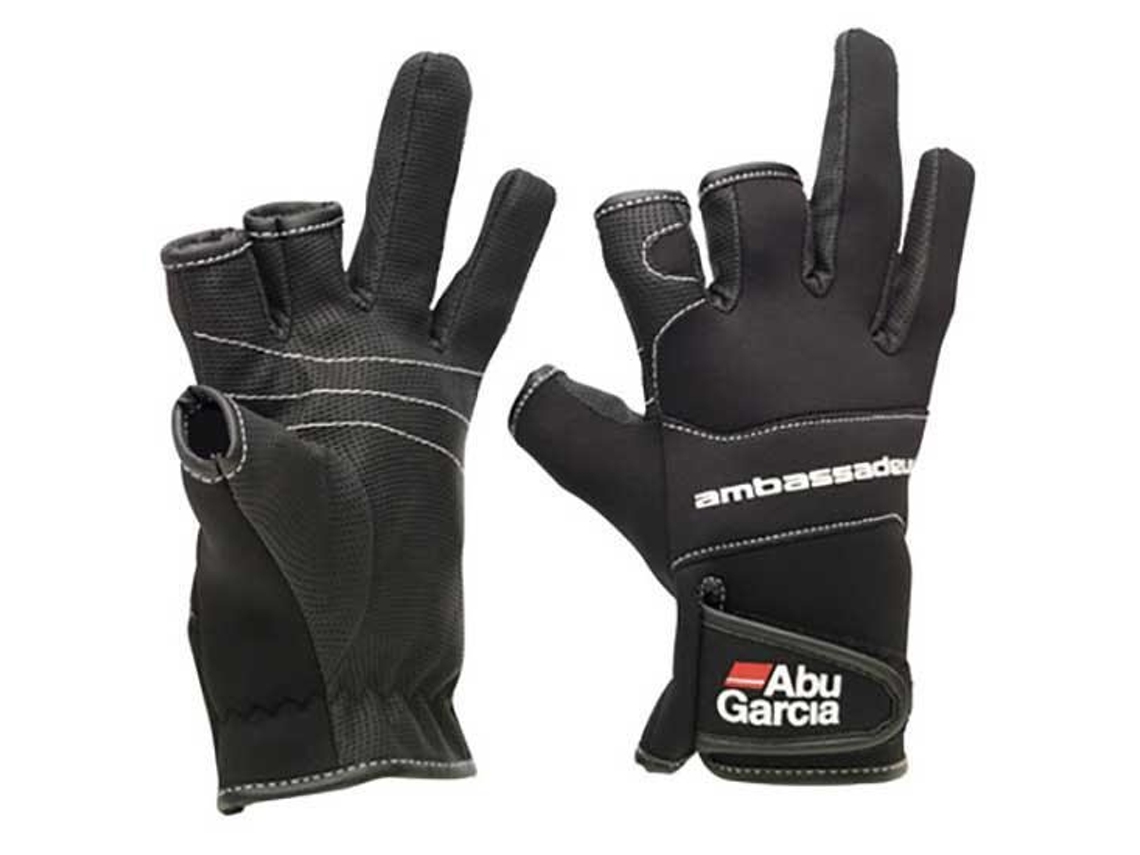 Luvas para Homem ABU GARCIA Neoprene Preto para Nautica (L)