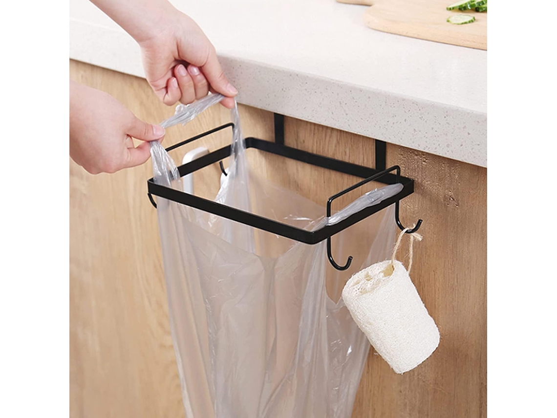 Suporte Para Saco De Lixo, Porta, Aço Inoxidável E Metal, Suspenso, Lurelia