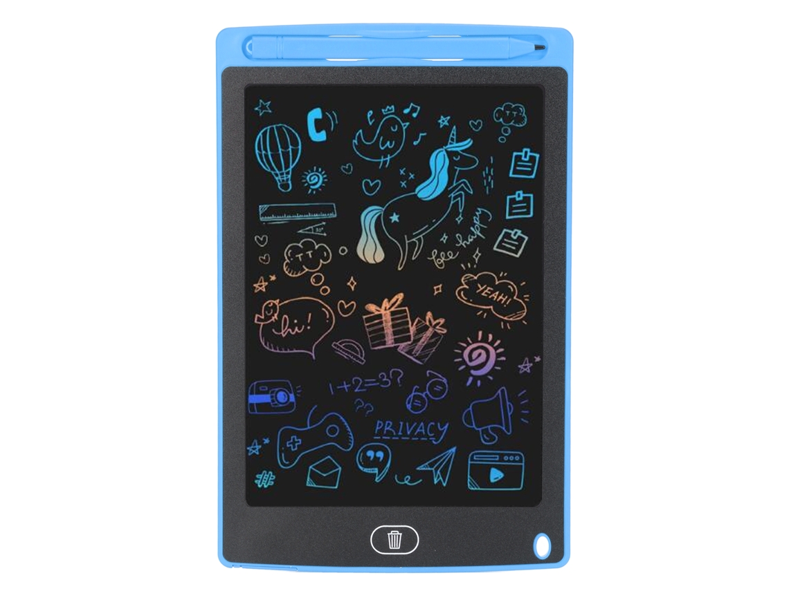Mali tablet Lcd de Escrita de 8.5 Polegadas para Crianças Quadro de Desenho Colorido Brinquedo para Meninas e Meninos Azul Escuro