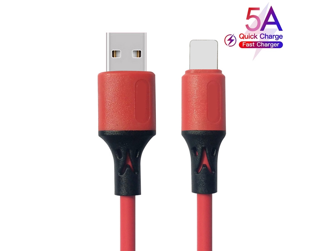 Cabo de dados EOOCOO silicone rápido para Android, Apple, Huawei