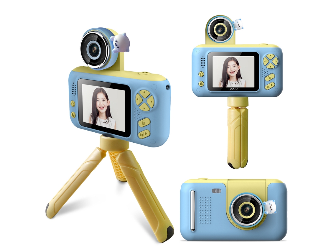 Câmera Digital Infantil Portátil 1080p Com Tela Hd De 2,4 Polegadas Brilvibera