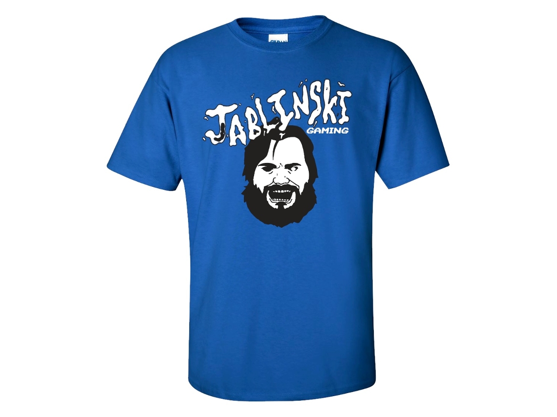 Jablinski Jablinski Gaming Blue T shirt ROCKINSTONE Unisex Adults Best Sellers Size:l