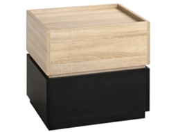 Mesa Cabeceira Com Gaveta Empilhável 50x40x47,5 Cm Castanho/madeira