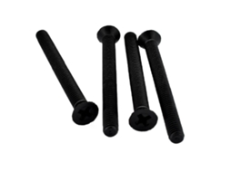 Parafusos De Cabeça Escareada Em Nylon Branco Preto M2 5 M3 M4 M5 M6 M8, Parafusos Phillips, Comprimento 4-40mm 30 Unidades