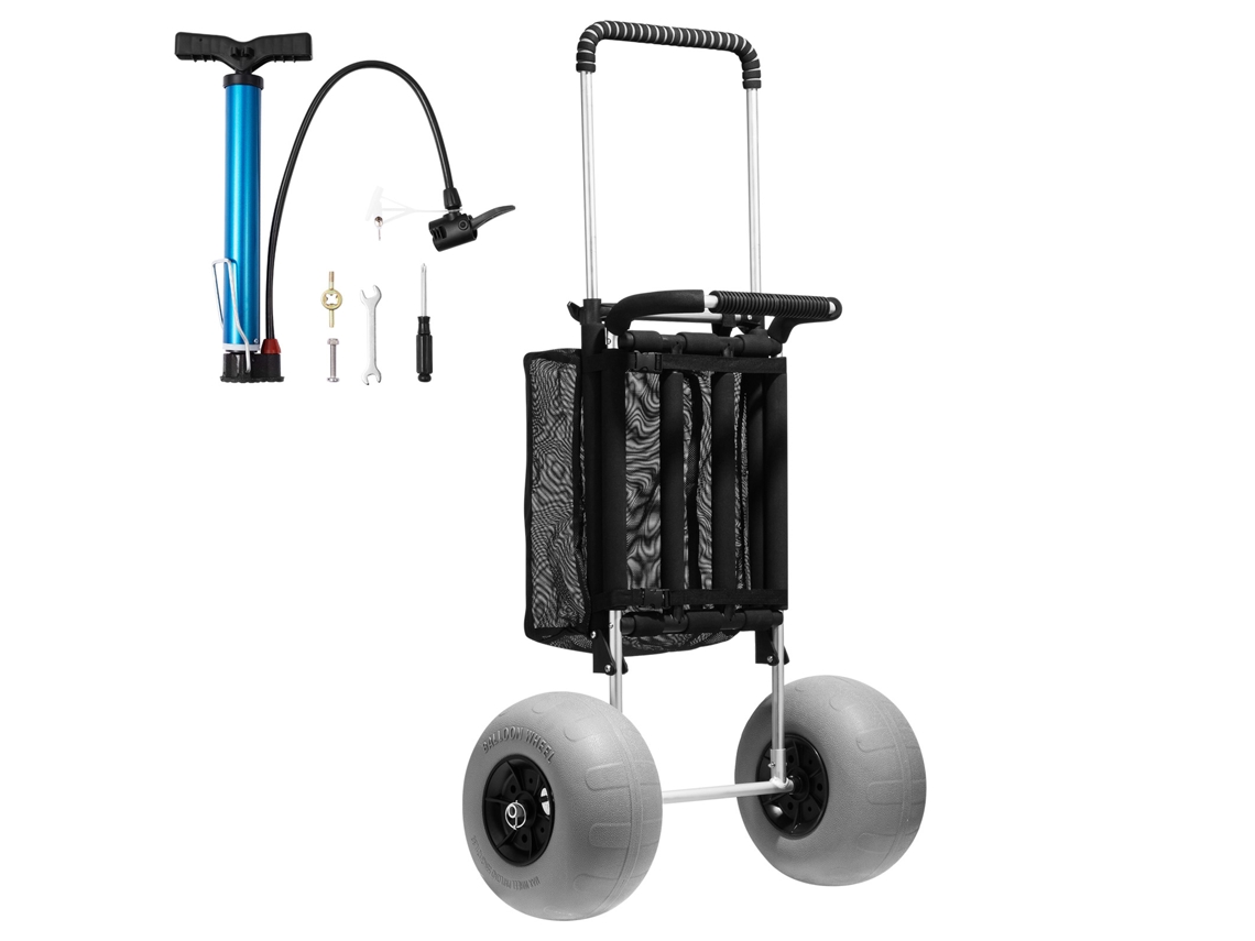 Carrinho De Praia Com Rodas Grandes Succebuy - Rodas De Balão De 12 Polegadas Para Praia E Jardinagem