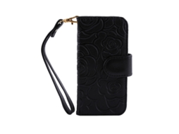 Estojocarteira de flores prensadas EOOCOO, com suporte e slot para cartões