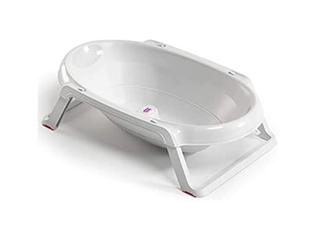 OKBABY Onda Slim Banheira Dobrável para Banho de Recém-Nascidos de 0 a 12 Meses Branca