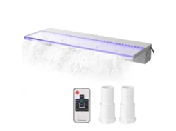 Cascata De Piscina Em Acrílico Com Led Rgb, Fonte De Água E Iluminação Colorida Tekmaquinas