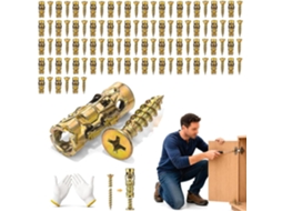 Conjunto De 50 Buchas Expansão Para Reparo Dobradiças, 6x14mm, Para Reparo De Dobradiças Armários E Restauração Roscas