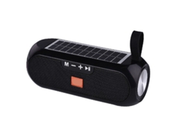 Caixa de Som Bluetooth Nova Tg182 Pequena Caixa de Som Portátil Criativa Preta EOOCOO (carregamento Solar, Subwoofer com Cartão)