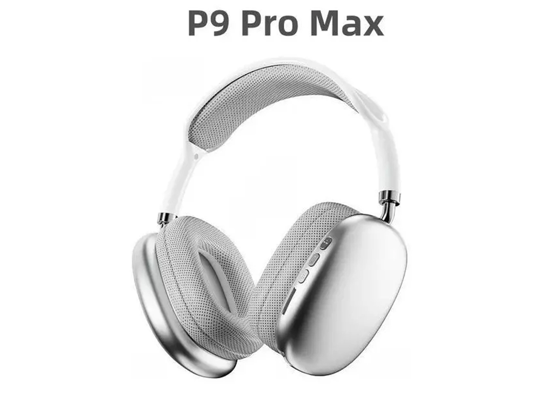 Fones De Ouvido Sem Fio P9 Pro Max Bluetooth 5.3 Com Microfone Com Cancelamento De Ruído Para Dispositivos Apple. Brilvibera