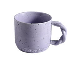 Caneca de Cerâmica de 300Ml com Alça Criativa Desenho de Tinta Borrifada Caneca Nórdica para Café e Leite no Café Da Manhã NEVEANCE
