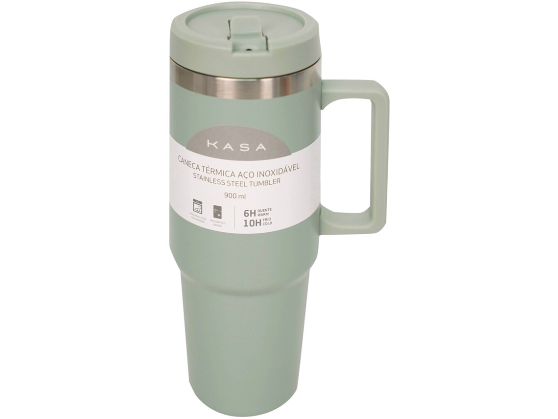 Caneca Térmica 900ml Verde Kasa