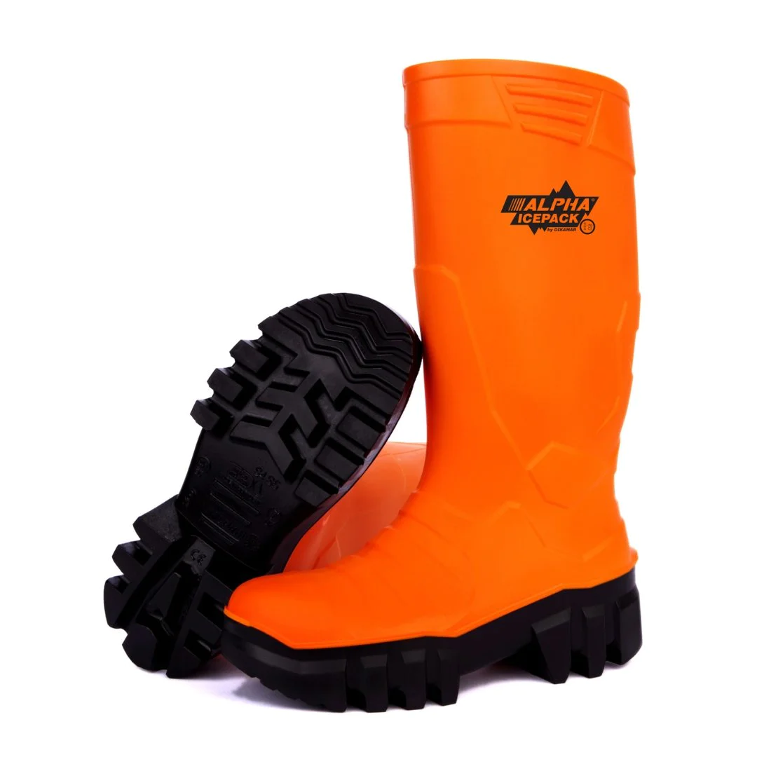 Galocha Impermeável DIKAMAR Alpha Icepack S4 Laranja/Preto