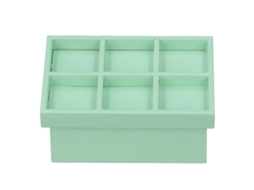 Prateleira De Frutas E Legumes Em Miniatura De Betula Para Casinha De Boneca 1:12 Decoração Verde