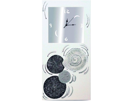 Relógio LOHOART Galaxy Branco - Prateado (Madeira - 70 o 40 x 70 o 80 x 3.5 cm)
