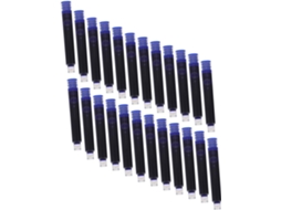 Pacote com 200 Conjunto de Refis para Caneta Tinteiro, Tinta Azul, Compatíveis e Práticos Estudantes, Acessóri