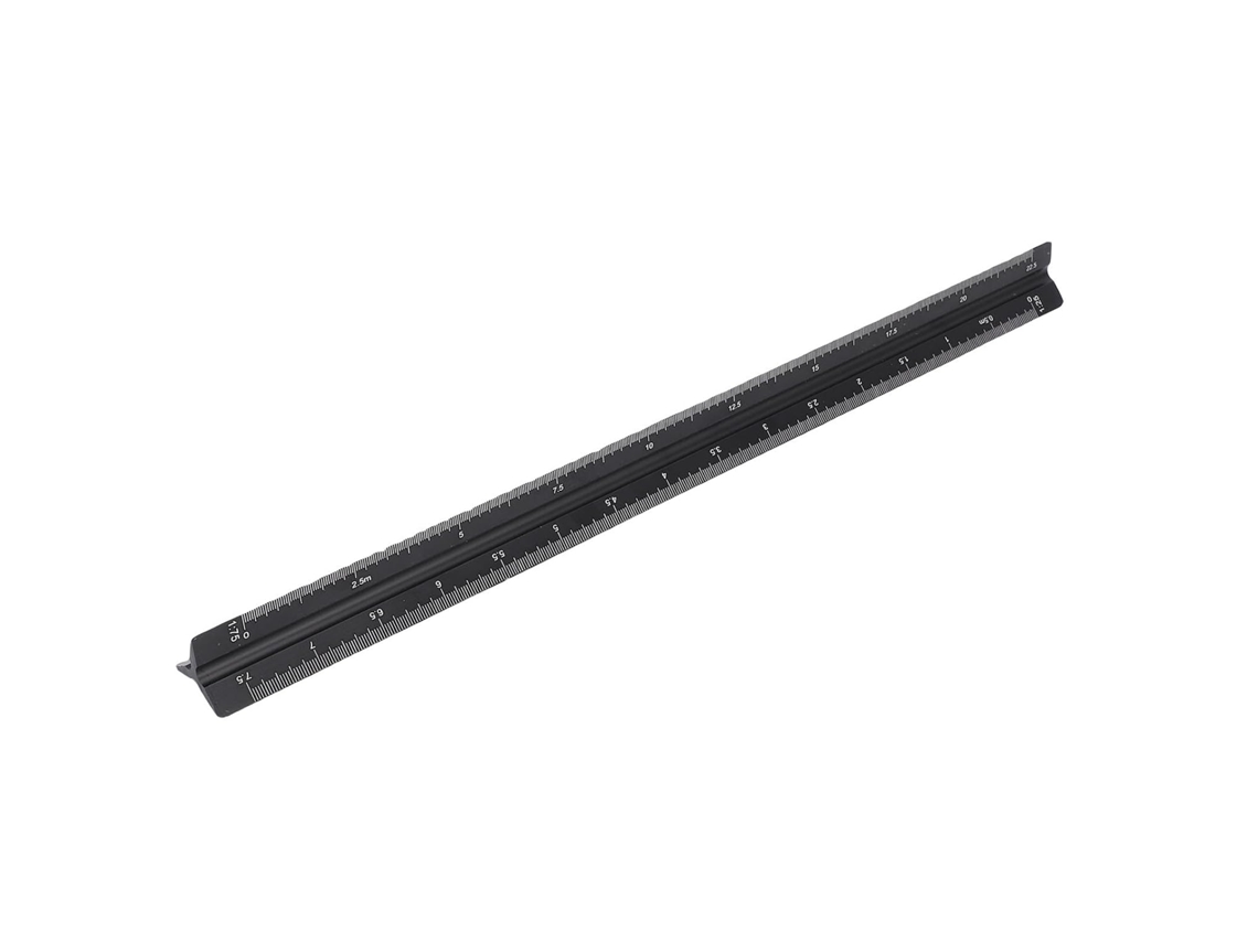 Régua Triangular De Precisão Socobeta 30 Cm Para Engenheiros,